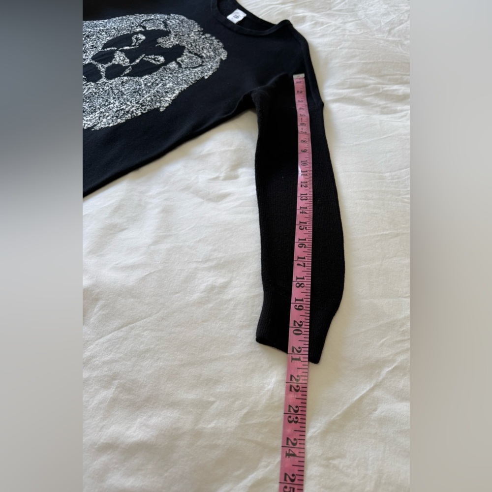 CAbi | Women’s Small | Black Leo Lion Graphic Knit Tunic Sweater Long Sleeve - Picture 4 of 10